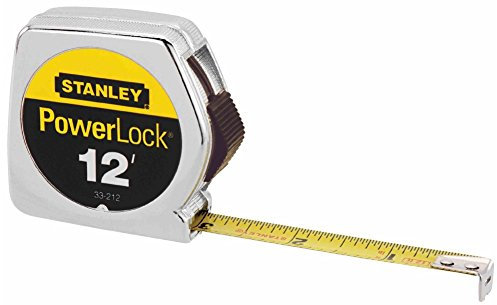 Stanley Powerlock - Righello a nastro con custodia in metallo, 1,3 x 30,5 cm