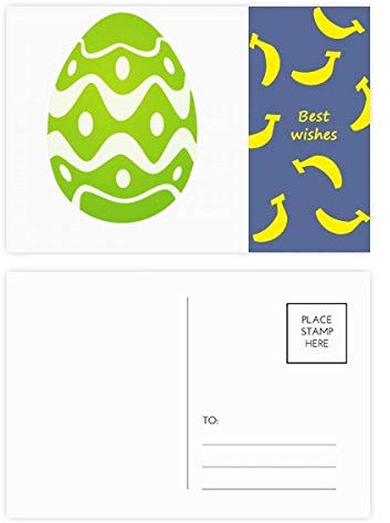 Ostern Festival Eier Design Kultur Muster Banana Postkarten-Set Dankeskarte Postkarte Seite Postkarte Karte Postkarte Karte Karte Karte Karte Karte Karte Karte