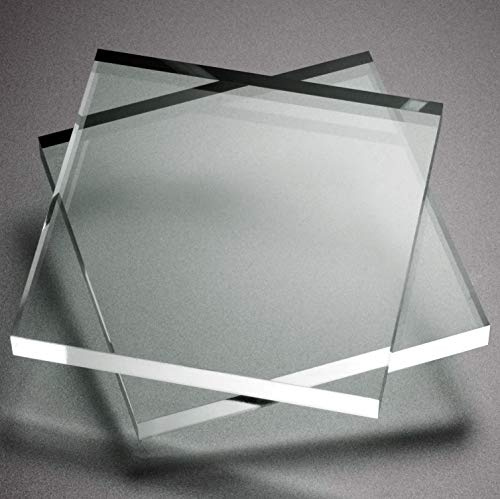 Methacrylat transparent 4 mm Glas oder Acrylglas - verschiedene Größen (60 cm x 60 cm)