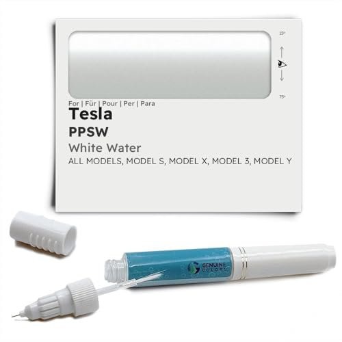 Genuine Colors Lackstift White Water PPSW für Tesla Weiß Model S 3 X Y