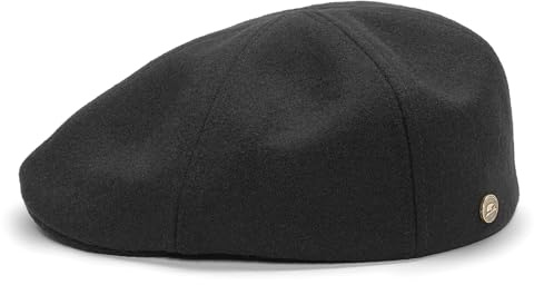 Sterkowski Rusty | 100% Wolle Schirmmütze für Herren und Damen | Warm Handgenäht Flat Cap Duckbill Mütze