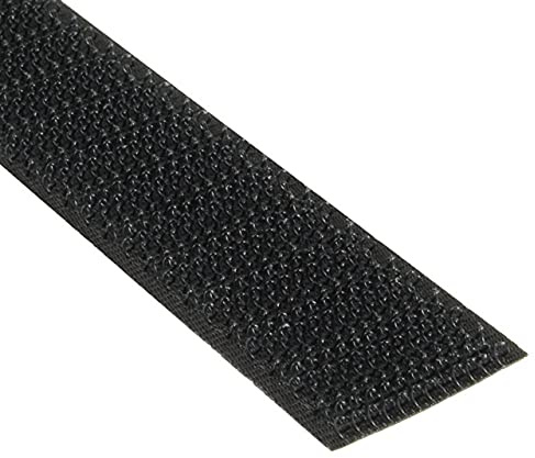 KLEBESHOP24 Acrylat HAKENBAND selbstklebend, 16 mm x 25 m, schwarz | Klettband für Außenbereich, mit Acrylat-Klebstoff, hitzebeständig, UV-beständig
