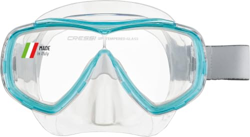Estrella Jr Txle Strap Mask Clear/Aquamarine