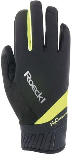 Roeckl Ranten Winter Fahrrad Handschuhe lang schwarz/gelb 2023: Größe: 7