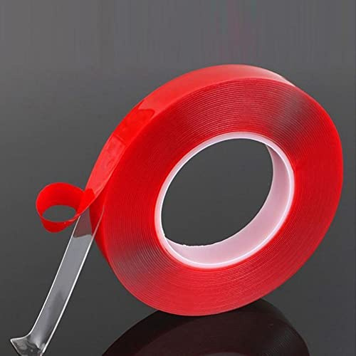 OWIEN Ruban adhésif Double Face Automobile, Silicone Transparent Haute résistance, sans Trace, Ruban adhésif étanche de 1 mm d'épaisseur (Size : 20mmx10mx1.0mm)