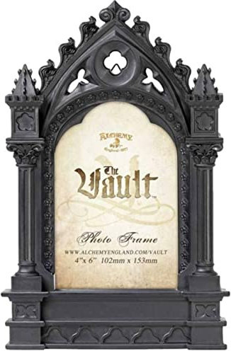 Ro Rox Alchemy England Cathedric Rahmen 6 x 4 Fotoharz Mattschwarz Verziert Gotisch Geschenk