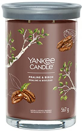 Yankee Candle Signature Scented Candle | Praline & Birch Large Tumbler Candle with Double Wicks | Soy Wax Blend Long Burning Candle | Perfect Gifts for Women