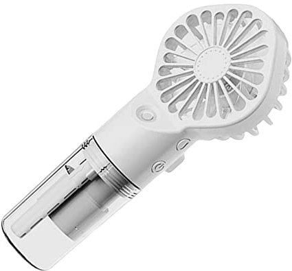 Colcolo Tragbarer Hand-Nebelventilator, persönlicher Mister-Sprühventilator, Nano-Spray-Kühlventilator, Nebelspray-Ventilator, Mister für Mädchen und Frauen, Weiß