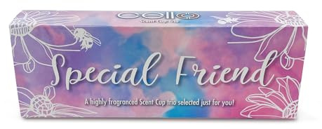 Cello Scented Candle Trio Gift Set - Special Friend 3 Tealight Fragrant Candles for Women, Birthday, Christmas & Friendship Long-Lasting Home Fragrance Present