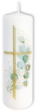 Osterkerze Eukalyptuserwachen 150x50