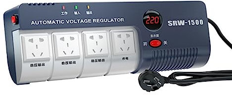 GZHMMAN Voltage Stabilizer Stabilizzatore DiTensione per Uso Domestico Protezione da 220V Stabilizzatore di Tensione CA Automatico Stabilizzatore DiTensione CA Monofase Scorrevole,1200W