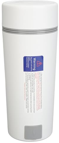 Hervidor Eléctrico de Viaje Portátil de Acero Inoxidable, a Prueba de Fugas, Temperatura Ajustable, Adecuado para Automóviles Pequeños, con Control de Temperatura Sensorizado