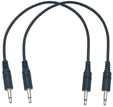 Seadream Cavo audio mono AUX da 3,5 mm; confezione da 2 cavi audio da 3,5 mm maschio TS mono a jack mono maschio da 3,5 mm (30,5 cm)