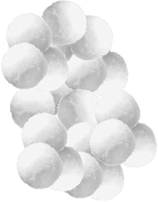 KONTONTY 500g Balles De Filtration pour Piscine Filtrantes Réutilisables pour Systèmes De Filtration Remplacement du Filtrant Nettoyage De De Piscine