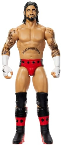 Mattel WWE cm Punk Actionfigur, Hauptkampf-Serie #154, ca. 15 cm große Sammelfigur mit 10 Bewegungspunkten und lebensechtem Aussehen, JCV44, [Mehrfarbig]