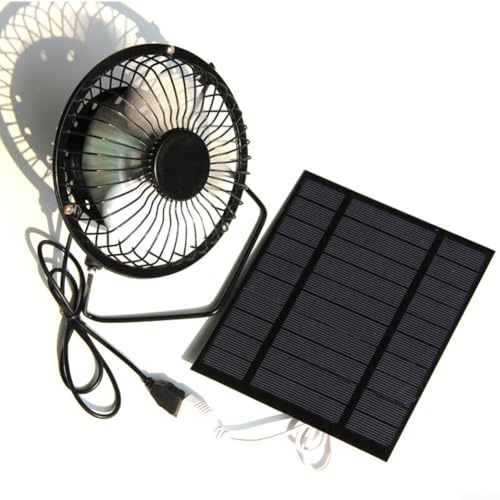Ventilador solar compacto del USB, materiales respetuosos del medio ambiente, resistencia al agua garantizada