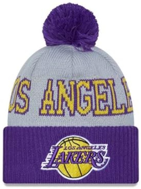 New Era NBA Basketball warme Wintermütze Beanie Bommelmütze Teamlogo Bulls Lakers