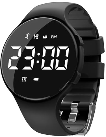 Kinder-Digital-Armbanduhr mit Schrittzähler und Fitness-Tracker - Wasserdichte Uhr für Jungen und Mädchen mit Wecker und Kalorienzähler
