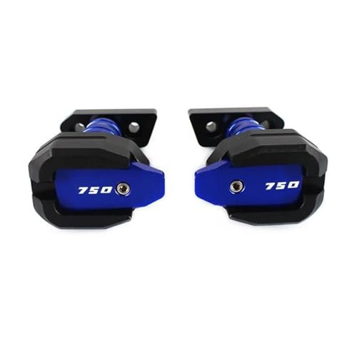YHGGDN CNC Motorrad-Absturzschutz Für Kawasaki Z750 Z 750 2007-2012 Rahmenschieber Verkleidungsschutz Crash Pad Protector Rahmenschieber-Sturzpad(Blau)