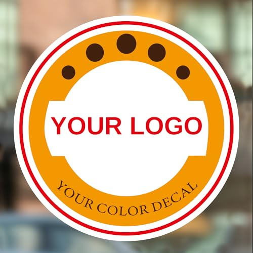Aufkleber Selbst Gestalten - Sticker Personalisiert für Firmenlogos, Hochzeiten, Partys, Festivals, 30-100cm Stk Logo Sticker für Kleinunternehmen