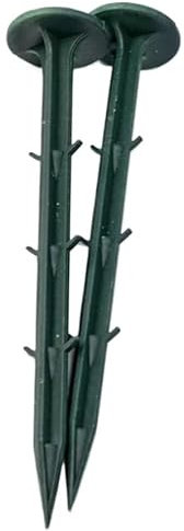 Piquets de tente, piquets de camping, 100 pièces, piquets de tente, clous de sol de jardinage en plastique, clous barbelés, utilisés for fixer les serres, les filets de parasol et les toiles de sol de