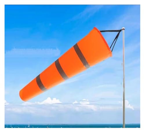 Windsack – reflektierender Windrichtungsindikator für Flughäfen, Gärten und Wetterstationen,