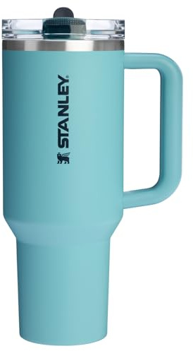 Stanley Quencher ProTour Flip Straw Tumbler with Leakproof Lid 40 oz | Built-In Straw and Handle | Cup Holder Compatible for Travel | Insulated Stainless Steel Cup | BPA-Free | Agave