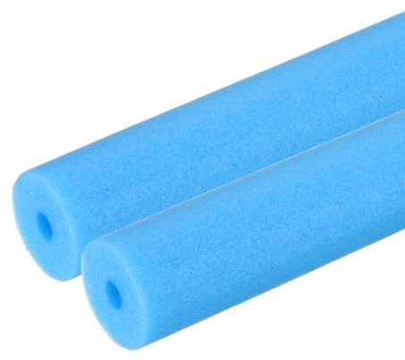 PATIKIL 2 Stück Rohrisolierung Schaumstoff Ø 11mm, 1m Lange 19.5mm Dick Isolierung Rohr Schaumstoffschlauch für Heizung Sanitär Heizungsrohr Schwimmbadgriff (Blau)