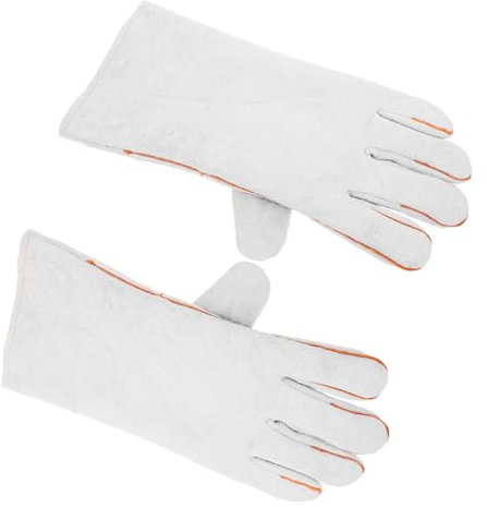 Mikikit 1par Guantes De Soldadura De Resistente Guantes Industriales Para Trabajos De Alta Temperatura Protección Ergonómica Para Soldadores y Trabajadores Construcción No Deslizantes y