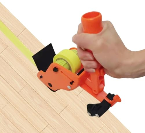 Outil Applicateur De Ruban De Sol – Distributeur De Ruban De Masquage Réutilisable Très Résistant Pour Un Marquage Précis Du Sol Et Une Peinture De Lignes | Poignée Ergonomique Pour Entrepôts, Atelier
