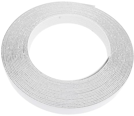 DOITOOL Self-adhesive PVC Edge Banding Tape for Furniture Veneer Flexible Wood Edging Strip with Heat-activated Glue White Decorative Trim for Cabinets Plywood and Chipboard