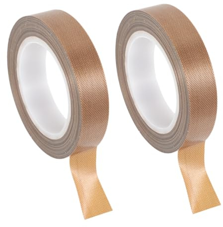 LIFKOME Cinta de Ptfe para Selladora al Vacío Cinta Aislante de Alta Temperatura 013Mm X 20Mm X 10m Resistente al Desgaste para Máquinas de Sellado Manual y Alimentos