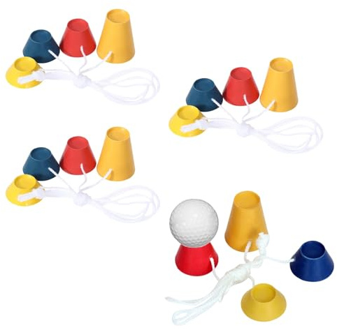 4 Stück Winter-Golf-Tees Set,Golf Tees Kunststoff,Tees Golf Plastik,Winter Golf Tees Gummi,Gummi Tees Golf,Verschiedene Höhen Und Mehrfarbig Gummi Golf Tees Für Harte Böden & Frostige Bedingungen