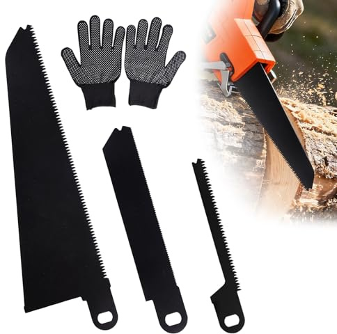 Quixenta Saw Blades for Black and Decker Scorpion Saw, 3PCS (Black) | High-carbon steel reciprocating saw blades for wood, plastic and metal cutting, suitable for DIY, renovation and repairs.