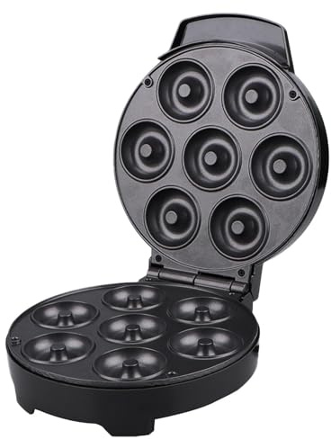 Donut Maker, con manico di protezione dal calore e indicatore luminoso – Mini ciambella per torta – per casa, ufficio, caffè, panificio commerciale, torte fatte in casa