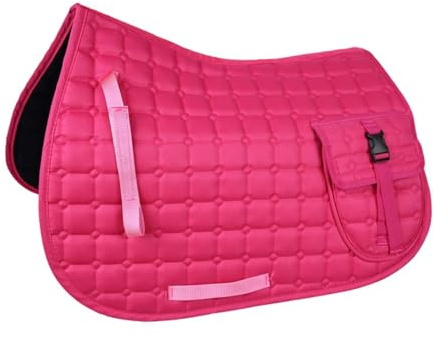 Wenoup Satteldecke, Atmungsaktives Reitzubehör mit Tasche, Reitsportbedarf für Training, Reiten Und Mehr, Rosa