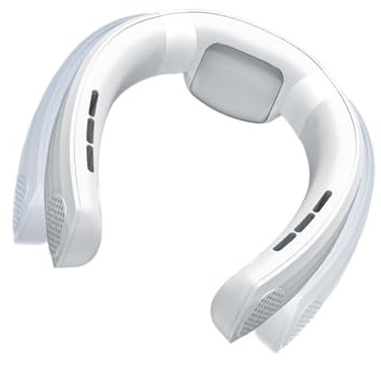 Kaeltsyn Aire acondicionado portátil para cuellos con baterías externas de 7000 mAh y operaciones silenciosas para ventilador USB para climas cálidos