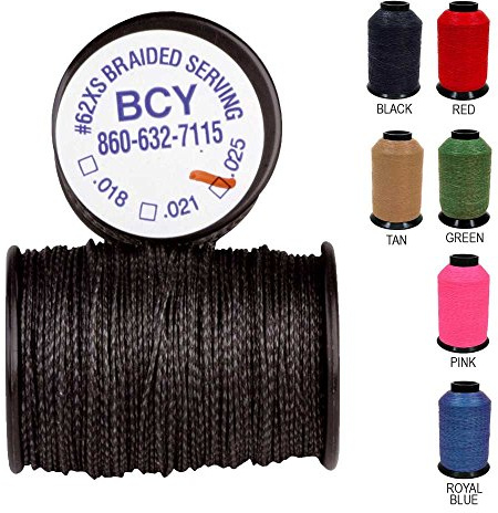 BCY Serving Thread 62-XS - Wickelgarn - Durchmesser .021 Zoll – grün