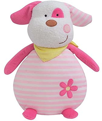 Jemini 040736 LUMINOU Plüschtier Hund rosa +/-30 cm beleuchtet