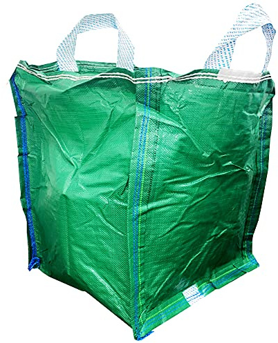 2 x Heavy Duty Green Polypropylene Garden Waste Bags | Storage Sacks/ Bags 45 x 45 x 60cm