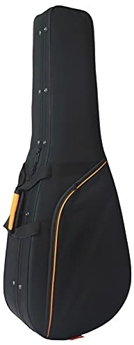 cibeles Estuche de Foam para Guitarra Clásica Marca Negro - Perfil Naranja