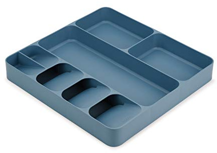 Joseph Joseph DrawerStore Kitchen Drawer Organizer Tray for Cutlery Utensils and Gadgets, Blue, 8