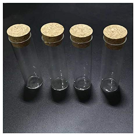 Xuulan Xianglaa- Reagenzgläser als Geschenk, 24X / Lot Flachbodenglas Reagenzglas, 30x100mm 50ml, mit Korken, for Arten von Labor, Breites Anwendungsspektrum