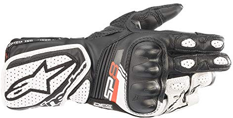 Alpinestars Guantes de Motocicleta Guante Largo de Motocicleta Stella SP-8 V3 Damen Handschuh Lang weiß XS, Damas, Sportler, Todo el año, Blanco