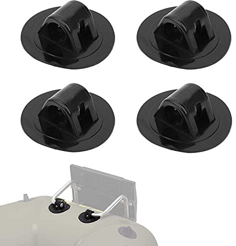 Kajak Motorhalterung 4 Stück Kajak Feste Halterung Kajak Paddelhalter Boot Paddelhalter Motor Feste Halterung Bootshaken Halter Paddelhalter Clips für Schlauchboote Beiboot Boot Kanu Zubehör