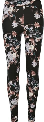 Urban Classics Leggings AOP Soft Femme Legging Noir M 92% Polyester, 8% Élasthanne
