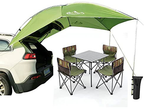 TentHome SUV Tailgate Tent Awning Sun Shelter for Camping 3-4 Persons