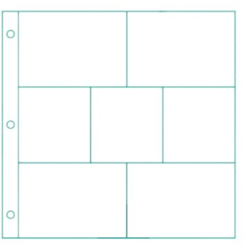 Craftelier - Transparente Kunststoffhüllen mit 7 Taschen für personalisierte Fotoalben | inkl. 10 Hüllen 30,5 x 30,5 cm (12 x 12 Zoll) | Kompatibel mit 3 Ringen