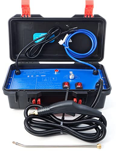 HNCXHX Limpiador de Vapor A PresióN Multiusos PortáTil de Mano con 5 Accesorios para Aires Acondicionados,Refrigeradores,Campanas,Lavadoras,Calentadores de Agua,110V