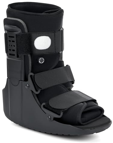 honarry Walking Boot for Broken Foot & Injuries - Lightweight Medical Boot with Anti-Slip Sole, Adjustable Straps & Rigid Support for Ankle/Foot Recovery S
